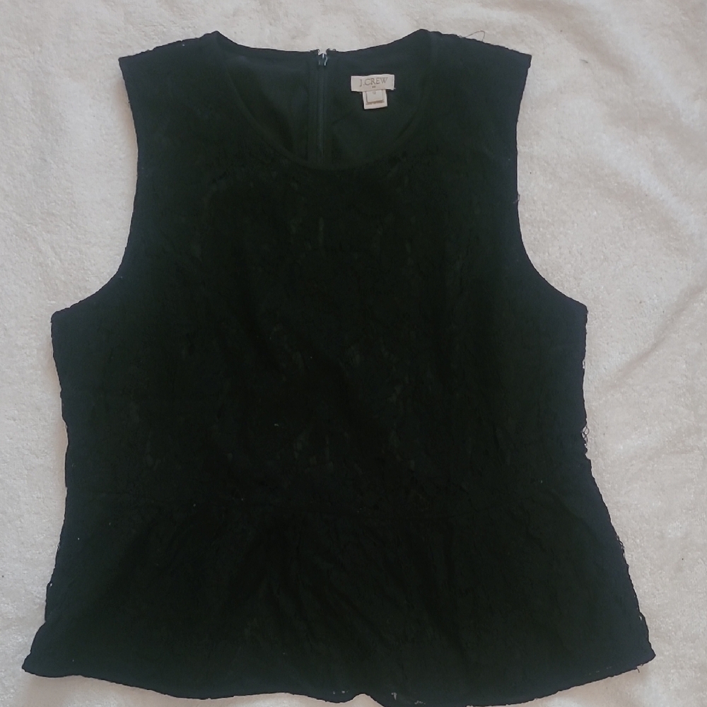 J. Crew Elegant Black Sleeveless Top